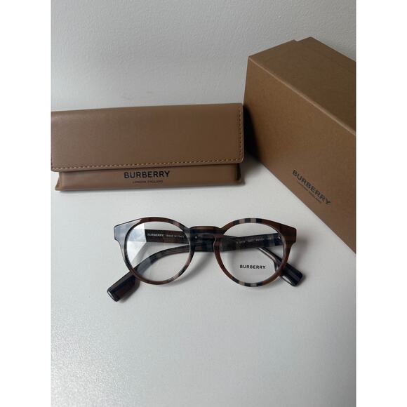 NEW Burberry BE2354 Grant Round Checked Print Frames - Picture 2 of 6